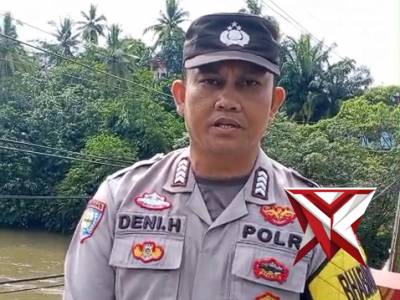 Pantauan debit air polsek muara beliti