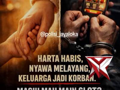 Hindari judi online - PoliceTube