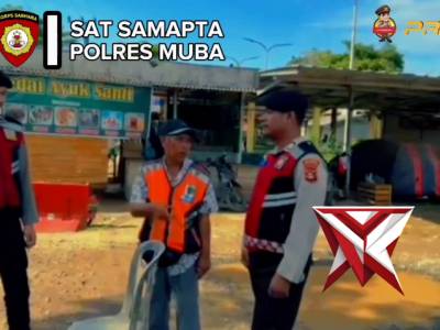 Sat Samapta Pokres Muba melaksanakan giat Patroli Rutin
