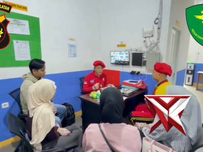 GIAT ANGGOTA POLSEK MENDAMAIKAN MASYARAKAT SM7)