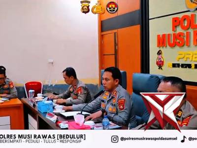 GO dan anev kapolres musi rawas terhadap para PJU dan kapolsek jajaran polres musi rawas