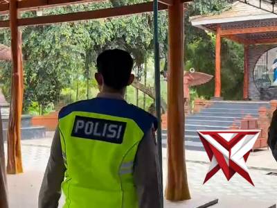 Kapolres melaksanakan Patroli di kegiatan ibadah Jumat Agung
