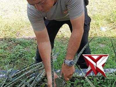 Polres oki hadir melaksanakan manajemen kebersihan