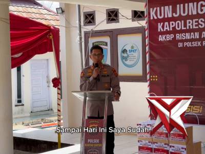 Kunjungan Kerja Kapolres Banyuasin di Polsek Banyuasin III - PoliceTube