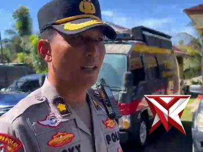 Kapolres OKI melakukan pengecekan Sarparas Karhutla dan simulasi penanganan