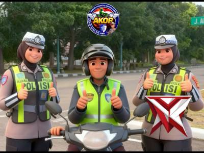 SRIKANDI SATLANTAS POLRES MUSI RAWAS MENGHIMBAU OJEK MUSI RAWAS UNTUK MENGIKUTI ATURAN LALULINTAS