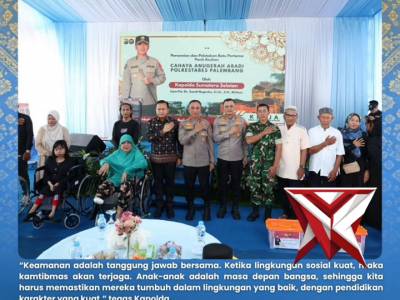 Kapolda sumsel meresmikan Panti Asuhan Cahaya Anugrah Abadi - PoliceTube