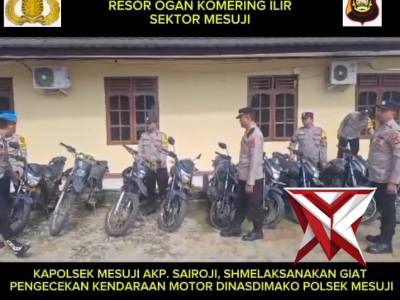 Pengecekan ranmor dinas polsek mesuji