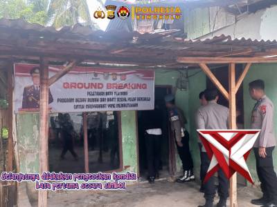 *Kapolresta Bengkulu damping Kapolda Bengkulu Ground Breaking Bedah Rumah ke-71*