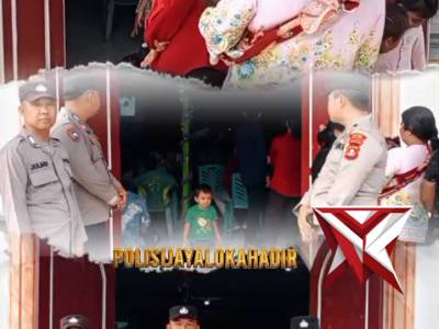 POLISI_JAYALOKA POLRES MUSI RAWAS HADIR, AMANKAN IBADAH JUMAT AGUNG DI GEREJA GEKISIA KEC JAYALOKA