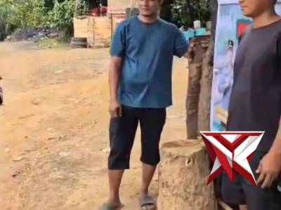 Pos bkpm sungai angit melaksanakan imbauan ilegal driling.06