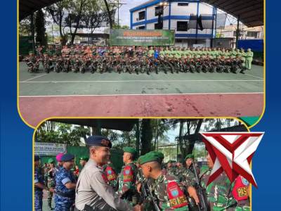 Dansatbrimob Polda Kalimantan Barat menghadiri Upacara Pemberangkatan Latihan Pratugas Operasi