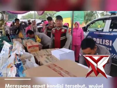 Aksi Kemanusiaan, Polres Ogan Ilir dan Mitra Salurkan Bantuan bagi Korban Kebakaran