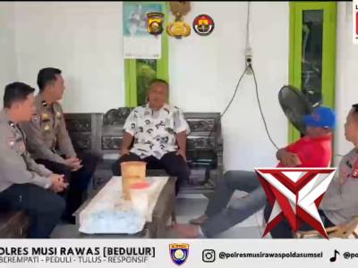 Kapolda Sumsel IJP DR. SANDI NUGROHO-Kapolres Musi Rawas-Sat Binmas Jalin Silahturahmi dengan