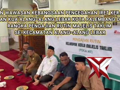 Pengajian Majelis Taklim di Palembang Jadi Media Penguatan Wawasan Kebangsaan dan Pencegahan Radikal