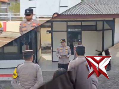 Giat apel pagi polsek tepa