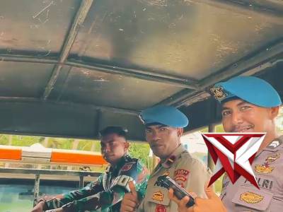 Patroli gabungan tempat wisata polres maluku barat daya