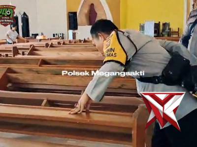 Polsek Megang Sakti. Menghadirkan lingkungan yang asri l