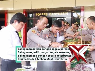 Halal bihalal Polres Banyuasin