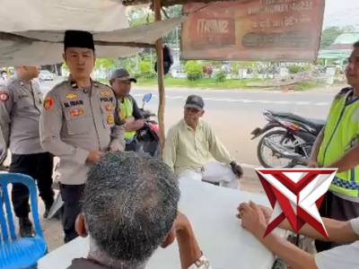 SPKT polres Muba menyampaikan tentang layanan 110 kepada masyarakat. 12