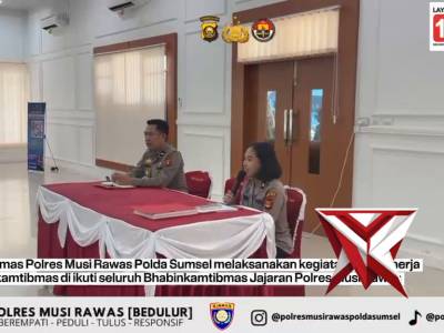 Polres Musi Rawas, Sat Binmas Gelar Anev Kinerja Bhabinkamtibmas Jajaran April 2026. - PoliceTube