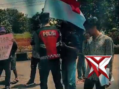 Pengamanan Humanis, Wujud Kepedulian Polsek Muara Beliti Polres Musi Rawas di Tengah Aksi Unjuk Rasa