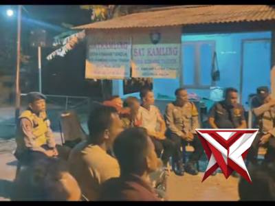 Kapolres Prabumulih (SAMLING) Sambang Keliling Sat Kamling Di Desa Kemang Tanduk Kota Prabumulih