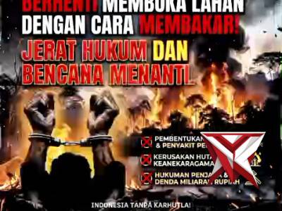 STOP BUKA LAHAN DENGAN CARA DIBAKAR