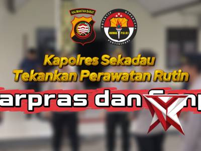 Kapolres Sekadau AKBP Andhika Tekankan Perawatan Rutin Sarpras dan Senpi - PoliceTube