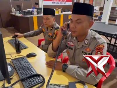 Respon cepat 110 Pamapta Polres Muba
