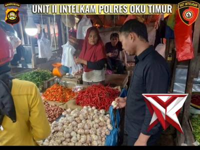 UNIT II SAT INTELKAM POLRES OKUT MELAKSANAKAN GIAT MONITORING HARGA CABE DAN BAWANG DI KAB. OKUT - PoliceTube