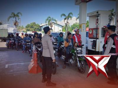 Patroli Obvit Spbu Kanit Samapta Polsek Klabang Cegah Terjadinya Gangguan Kamtibmas
