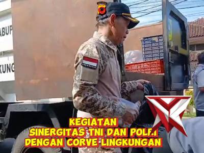 Sinergitas Tni dan Polri dengan kegiatan&nbsp; Corve di Sepanjang Jalan Leuwinutug
