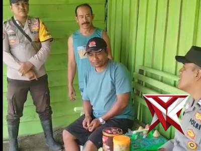 Ps. Kanti binmas polsek Lalan memberikan himbauan kepada masyarakat LT1 - PoliceTube