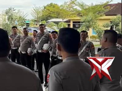 Tatap muka kapolres oki dengan personil satlantas polres oki
