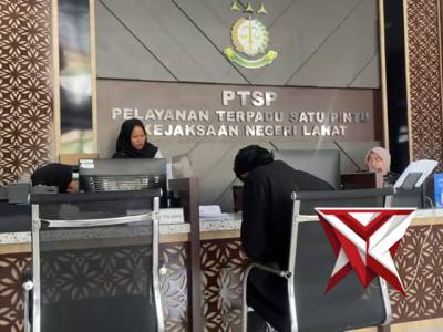 Anggota Unit II Sat Res PPA & PPO mengirimkan spdp di Kejaksaan Negeri Lahat.