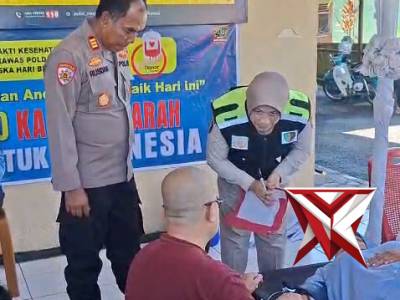 @ok.Polsek Tugumulyo kegiatan Donor Darah