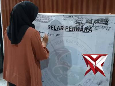 Penulisan gelar perkara Sat Resnarkoba