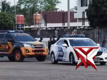 Kapolda Sumsel Irjen Pol Dr. Sandi Nugroho, S.I.K., S.H., M.Hum., memimpin Apel Besar Sabuk Kamtibma - PoliceTube