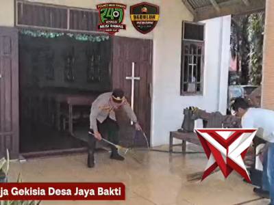 Dukung Program Belida Kapolda Sumsel IJP Sandi Nugroho, Polres Mura Kurve di Gereja Gekisia