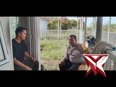 Bhabin Polsek Jejawi melaksanakan giat Sambang