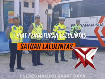 Giat gatur sat lantas polres maluku barat daya