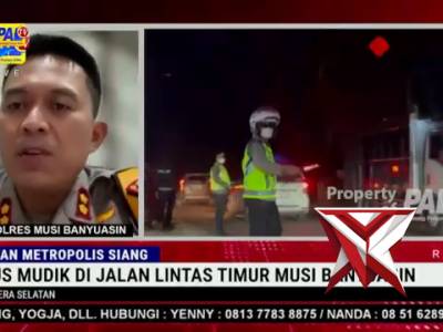Situasi terkini arus mudik di jalan lintas timur Musi Banyuasin - PoliceTube