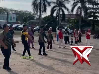 7. Giat senam bersama