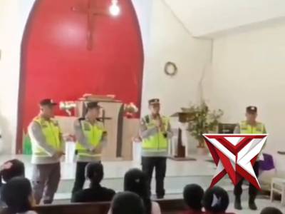 Pastikan Ibadah Khidmat, Polsek STL ulu Amankan Paskah di gereja GKII desa Sukaraya - PoliceTube