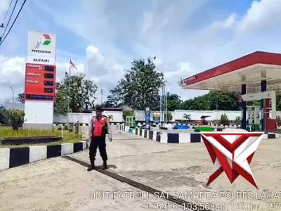 Patroli presisi sat samapta polres lahat