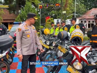 Polres Subang melaksanakan Apel Pengecekan Personel dalam rangka Ops Ketupat Lodaya 2026 - PoliceTube