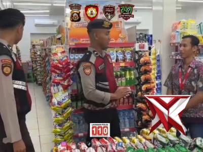 PATROLI SAT SAMAPTA POLRES MUBA GIAT KE ALFAMARET??