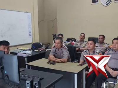 BAGLOGISTIK-GIAT ZOOM KABAG LOGISTIK BESERTA KASIUM POLSEK JAJARAN.