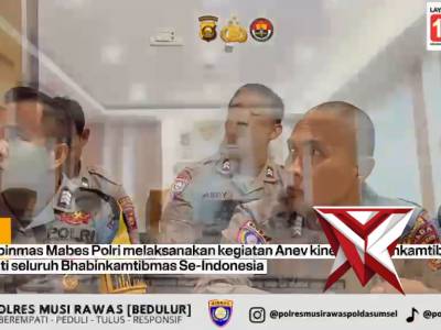 Polres Musi Rawas laksanakan Zoom Meeting Anev Kinerja Bhabinkamtibmas Triwulan I TA 2026 Kor - PoliceTube